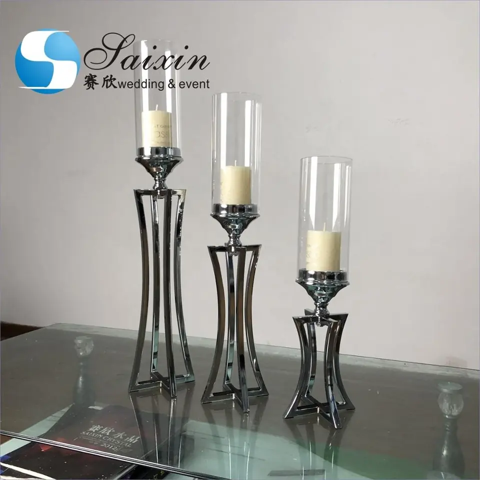 Wedding Table Decoration Candlestick Gold Metal Wedding Candle Holder