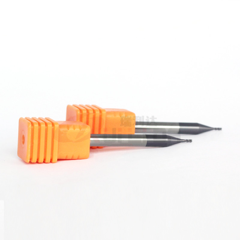 1mm 1/25" 1/8" 3/32" Solid Carbide End Mills For Cast Iron CNC Square Bottom