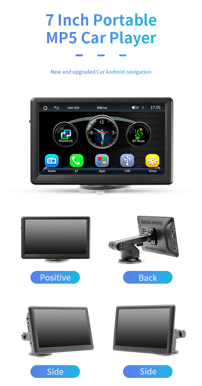 Vehicle Portable Car GPS Navigation Large Screen MP5 7 Inch