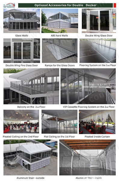 Double Decker Tent 10*20m For Outdoor Event Shelter