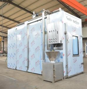 Wholesale 380v Meat Smoking Machine PLC 100kg Batch Industrial Smoke House Oven from china suppliers