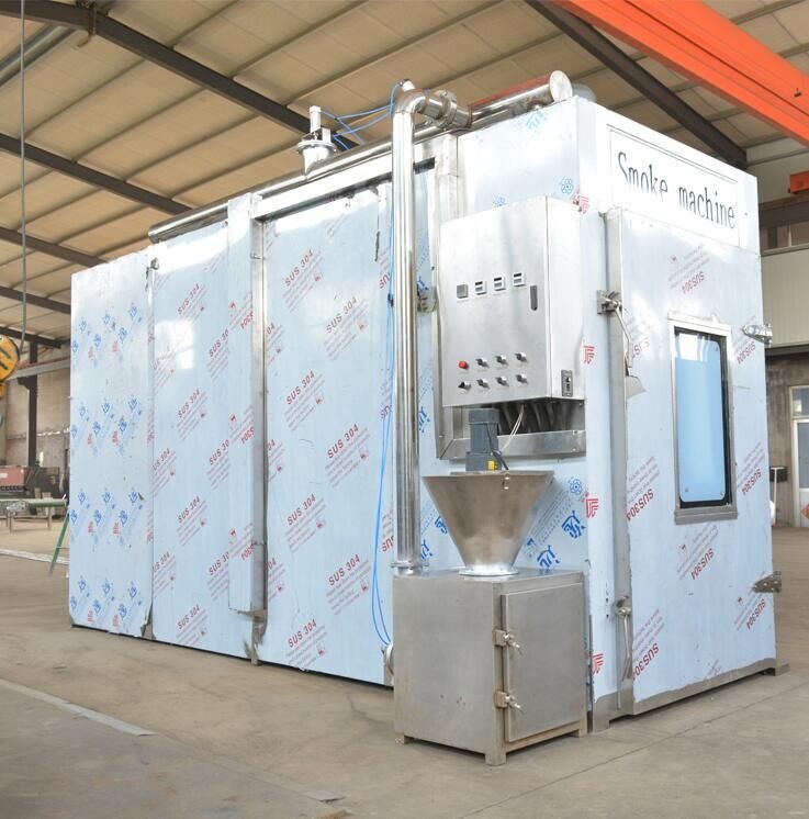 380v Meat Smoking Machine PLC 100kg Batch Industrial Smoke House Oven