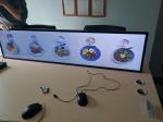 Piano Stretched Display 1920 * 450 Resolution Cut 1/3 From 55 Inch Screen 49.5