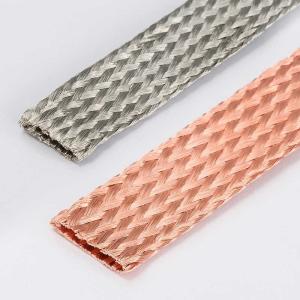 Wholesale Electrical Connection Tinned Flat Copper Braid High Corrosion Resistance from china suppliers