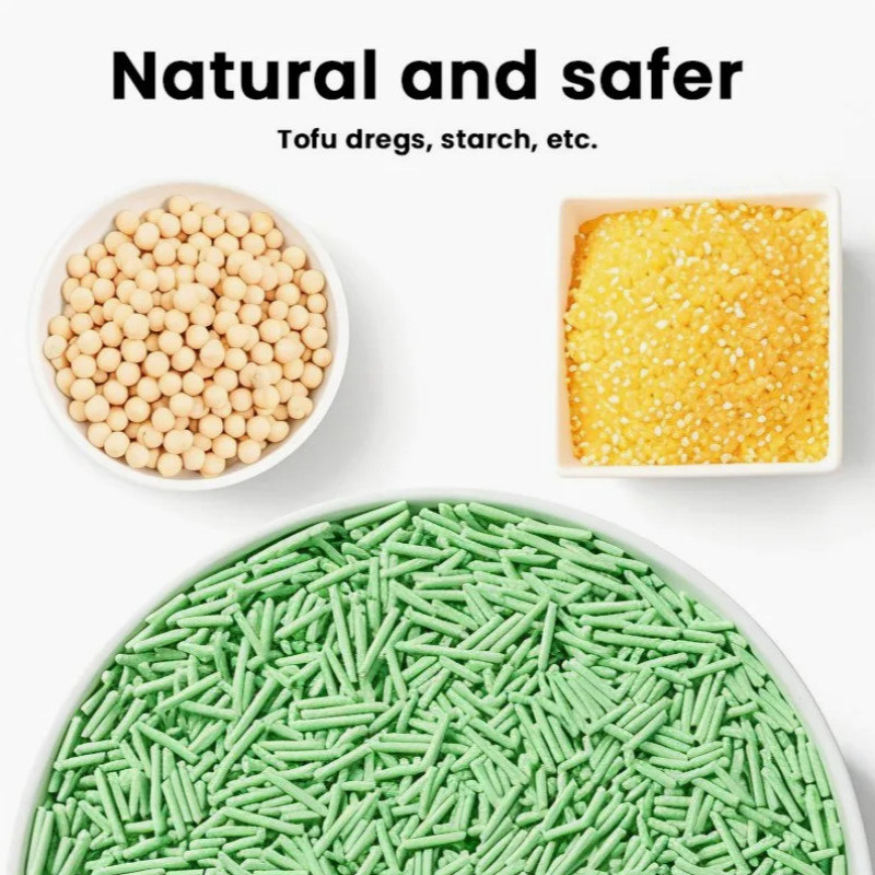 Natural Green Tea Cat Litter Dust Free Fast Clumping Biodegradable Deodorizing