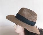 2017 Hot Colorful Boater Straw Hat With High Quality Wholesale 100% wheat straw