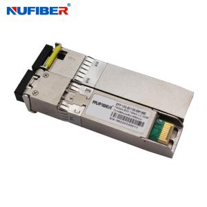 Wholesale 1490 / 1550nm 10G WDM SFP Module Bidi 100km Simplex SM LC Connector from china suppliers