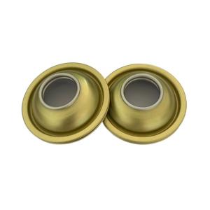Wholesale High Pressure Aerosol Can Top Cone , Gold Color Tinplate Aerosol Metal Lids 60mm from china suppliers