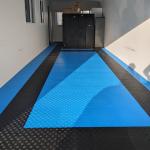 Non Slip Polypropylene Floor Tiles 400x400mm True Lock Diamond Tiles