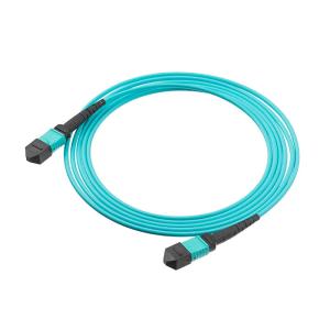 Wholesale 12F MPO/MTP Male/Female Multimode OM4 Fiber Patch Cord Cable MPO Fiber Optic Trunk Cable from china suppliers