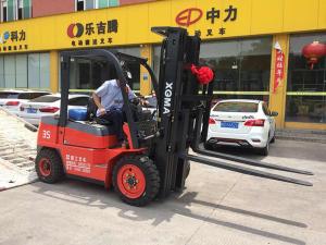 Wholesale Diesel Powered Counterbalance Forklift Truck , Forklift 3.5 Ton With Comfortable Seat from china suppliers