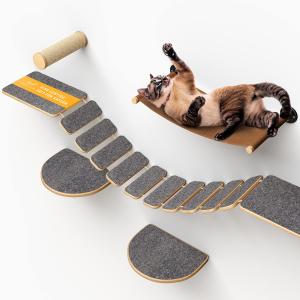Wholesale Diy ‎5 Pieces Cat Climbing Wall Shelves Allergen Free Modern Pet Furniture from china suppliers