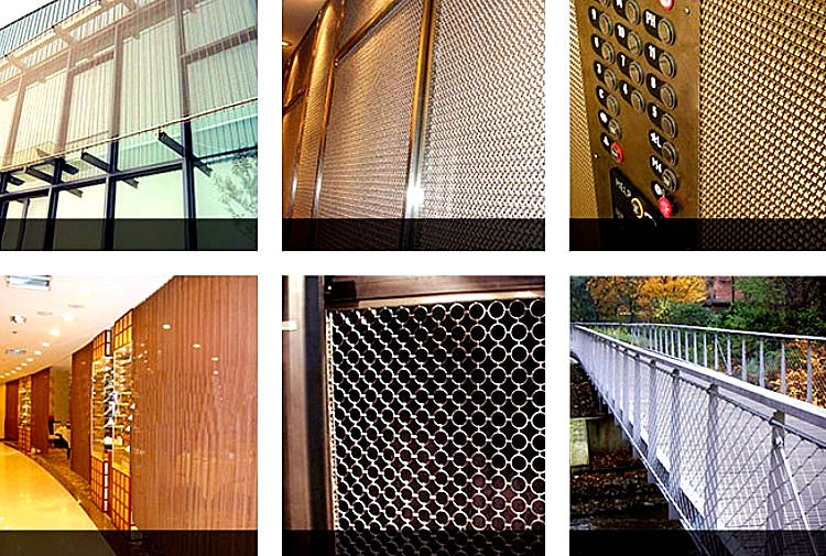 Color Electroplated Woven Wire Mesh Partition Walls Decorative Brass Mesh Screen