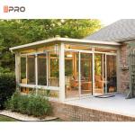 Big Outdoor Flat Roof Glass Florida Room Pvc Film Framing