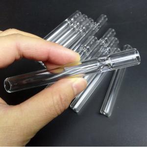 Wholesale Unbreakable Glass Chillum Pipe / All Clear Glass Water Pipe For Men from china suppliers