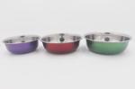 3pcs Popular selling colorful bird feeder Jar stainless steel feeding bowl
