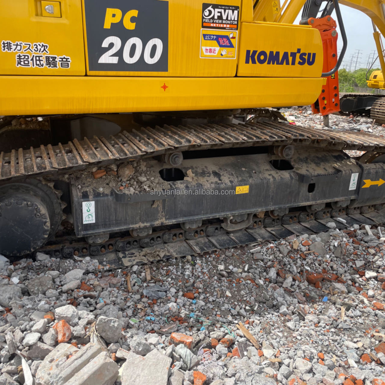 Used Komatsu PC200 Excavator 20 Tons Crawler with Original Color in Excellent Condition