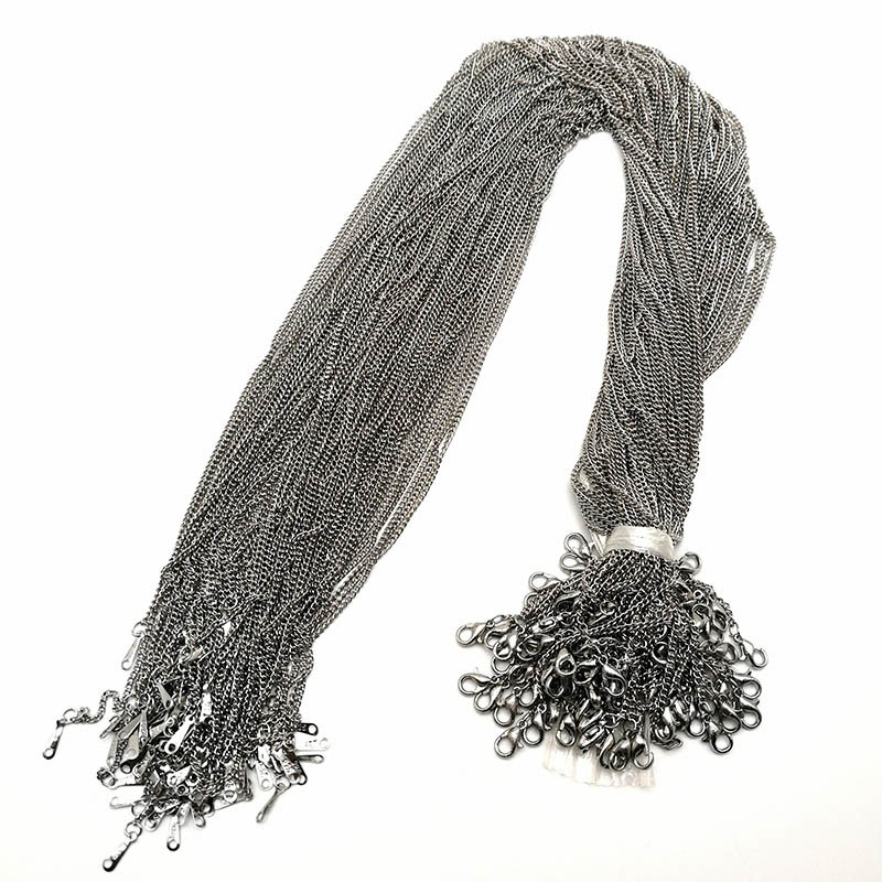 Love Wish Pearl Silver Plated Iron Chains DIY Jewelry Necklace