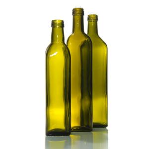 Wholesale Edible 250ml Marasca Glass Oil Bottle Green Amber With Screw Cap from china suppliers