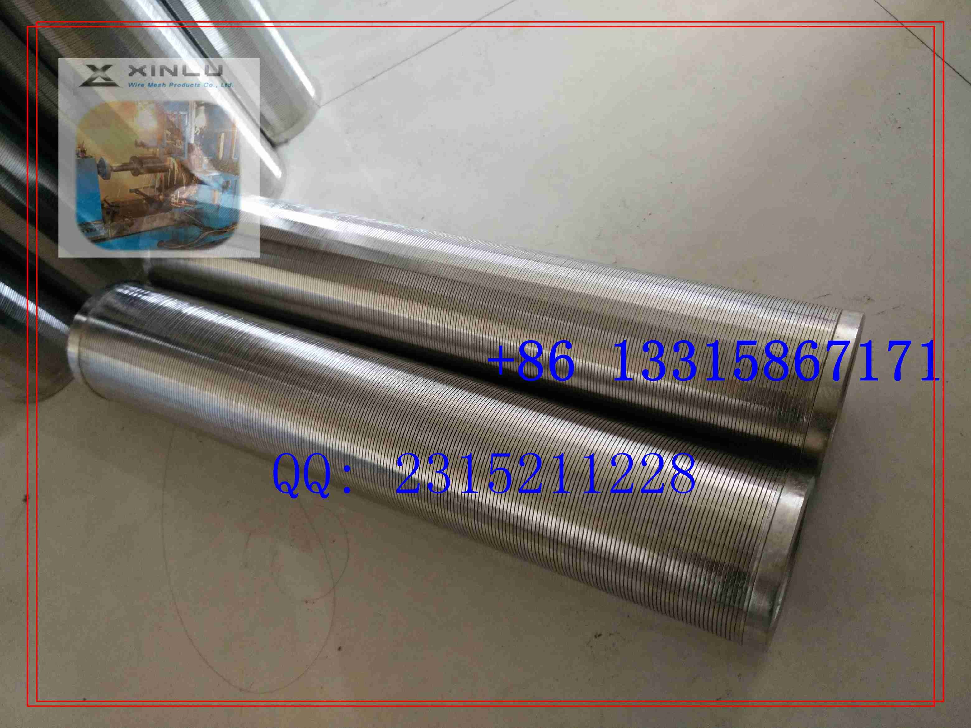 V WIRE FILTER SCREEN / WEDGE WIRE WATER WELL SCREENS / JOHNSON SCREENS FOR WATER FILTER FROM XINLU METAL WIRE MESH