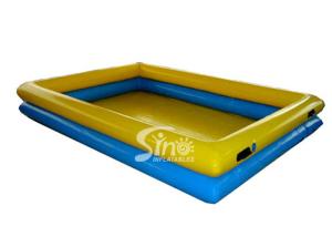 Wholesale 8x6m double rail children N adults big inflatable swimming pool for water fun equipment from china suppliers