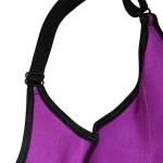 Purple Vest Corset Latex Waist Trainer 4 Steel Boned Adjustable Shoulder Strap