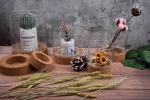 Yuelin 1.9*1.7*1.2in Glass Bottle Cork Base Micro Landscape PROP65