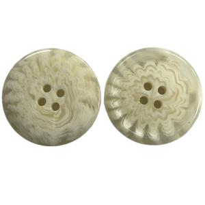Wholesale Off White Color Horn Plastic Coat Buttons With Rim 55L 4 Hole Use On Women'S Coat Outwear from china suppliers