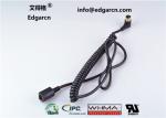 Length 1000mm Coiled Cable Cord , Injection Molding Car Wiring Harness