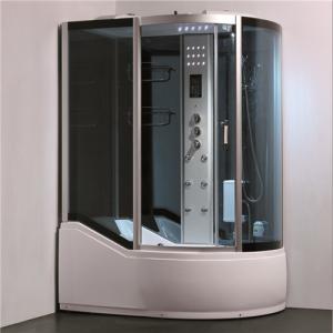 Wholesale Single Glass Shower Cabin Shower Steam Room Enclosures With Slide Bar Tub from china suppliers