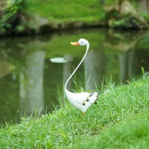Wholesale Custom Metal Goose Garden Ornament Rustproof Metal Animal Decor from china suppliers