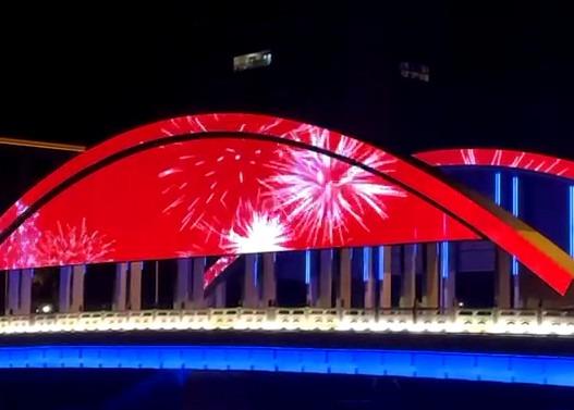 SMD3535 Outdoor Transparent Led Display 1200CD/Sqm DC48V FCC Indoor Led Video