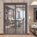 European Style Thermal Break Aluminum Sliding Glass Doors with Triplex Glass
