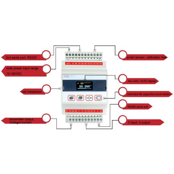 DST DS056 Load Cell Weight Sensor Controller 4-20mA RS485 Output