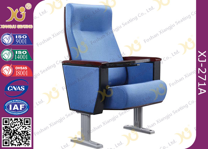 No Rustiness Aluminum Legs Auditorium Chairs For Hall / Conference Seating