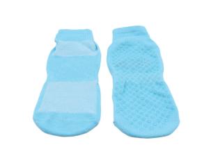 Wholesale Breathable Yoga Sport Non Slip Grip Socks , Blue Color Anti - Slip Trampoline Socks from china suppliers