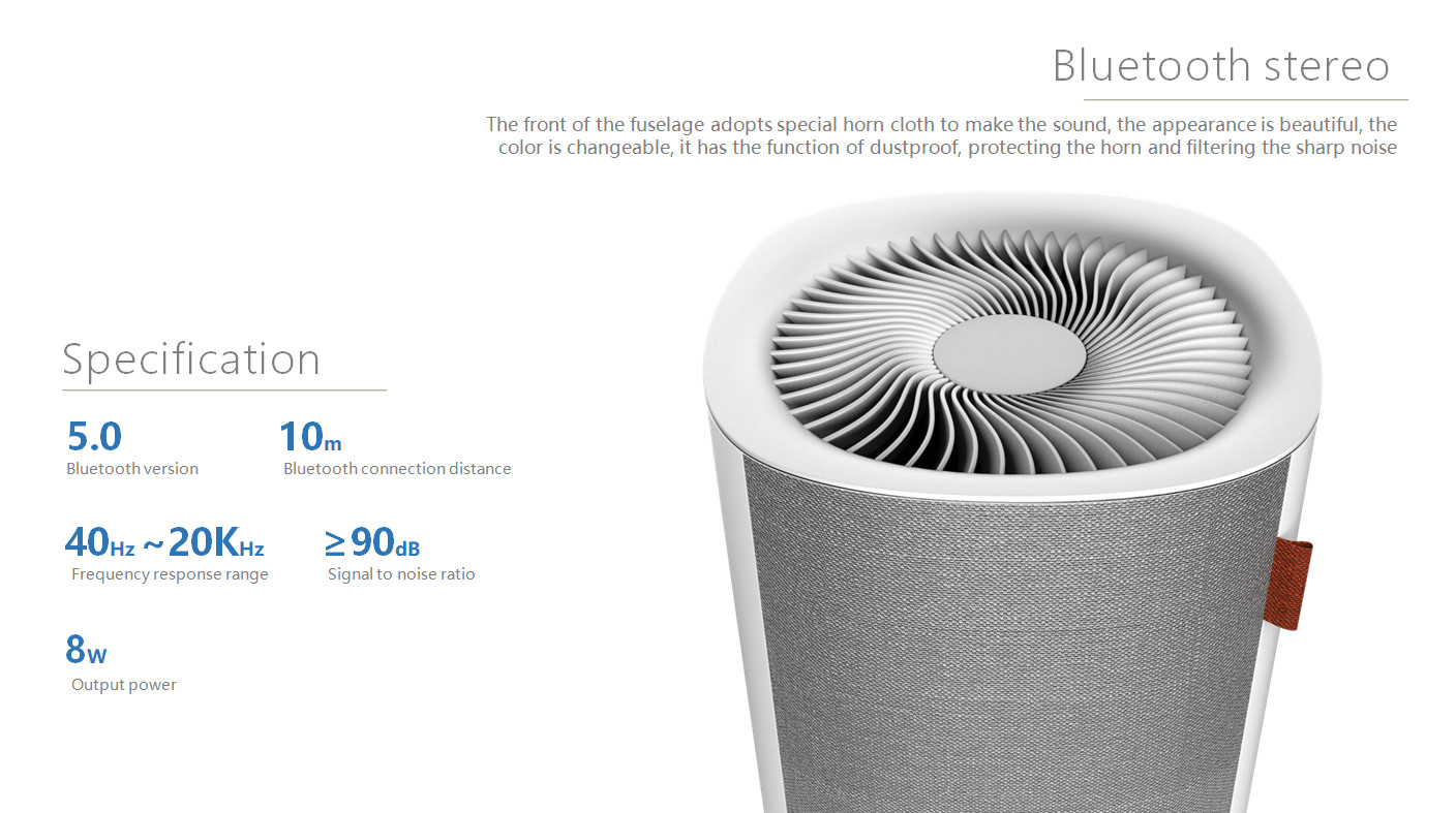 Button Control Mini HEPA Air Filter Eliminates Smoke True HEPA Filter Air Purifier