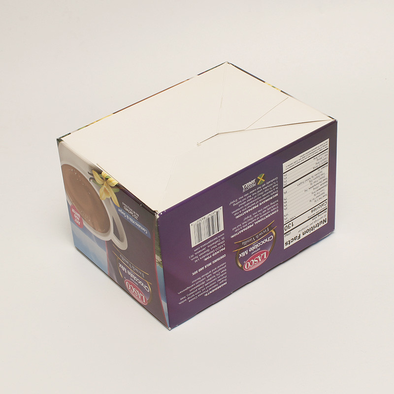 Folding Disposable Food Packaging Box Custom Printed Rectangular Snack Container