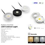 Surface Mounted 3W Mini Led Cabinet Light Dimmable IP65 Showcase TV Kitchen
