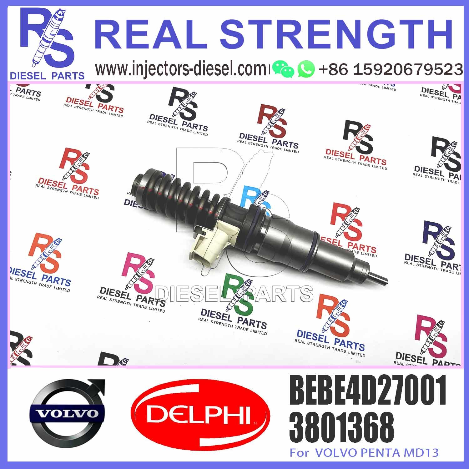 injector common rail injector 3801368 BEBE4D27001 For V-O-L-V PENTA MD13 diesel fuel injector BEBE4D18001