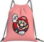 Gym Yoga Sports Pink Drawstring Bag Backpack Anime Cartoon Lightweight For Men