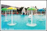 Customized Fiberglass, PVC Spray Mushroom Aqua Park Equipment For 3 - 5 Persons