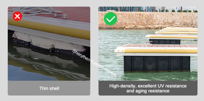 LLDPE EPS Foam Marine Floating Docks Rotational Molding For Floating Pontoons