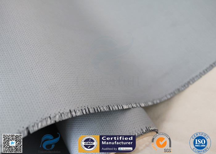 Flame Resistant 510g E-Glass 18OZ Silicone Rubber Coated Fiberglass Fabric