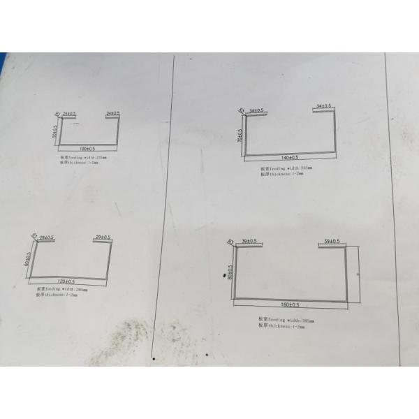 C Profile Purlin Stud Track Roll Forming Machine 100mm 11KW Galvanized