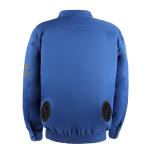 OEM Blue Air Conditioned Bike Jacket With Cooling Fan For Work Construction