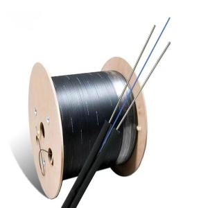Wholesale Self-Supporting Outdoor Indoor Steel Messenger Wire FRP G657A FTTH Drop Fibra Optica 1 2 4 Core Fiber Optic Cable from china suppliers