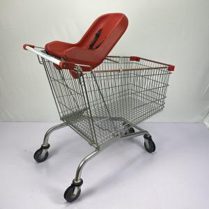 Wholesale 5&quot; Wheel 240L Family Shopping Trolley Cart Q195 Steel Large Shopping Cart from china suppliers