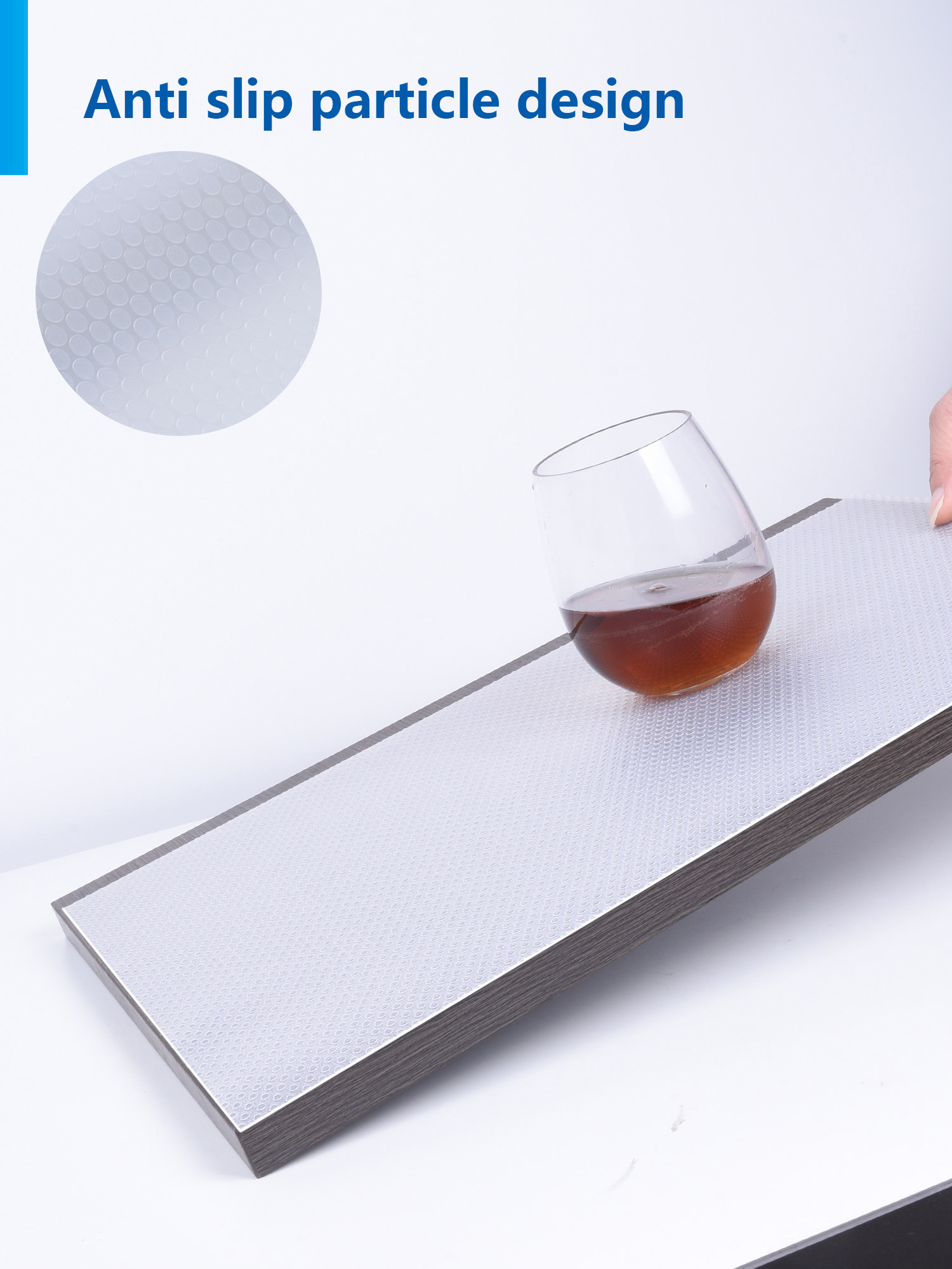 Non-slip Flat Dots Pattern Padded Fridge Mat for Transparent Kitchen Accessories