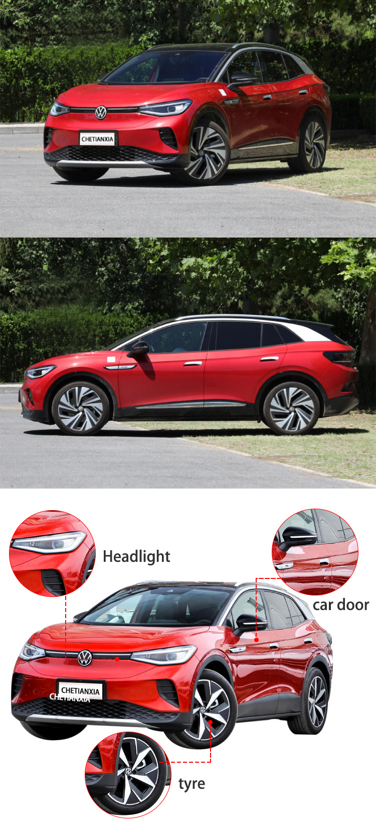 125KW Used Electric Cars 2022 SUV EV Automotive Industry Car